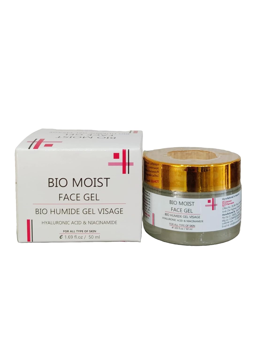 Bio Moist Face Gel for shine & healthy skin Hyaluronic Acid and