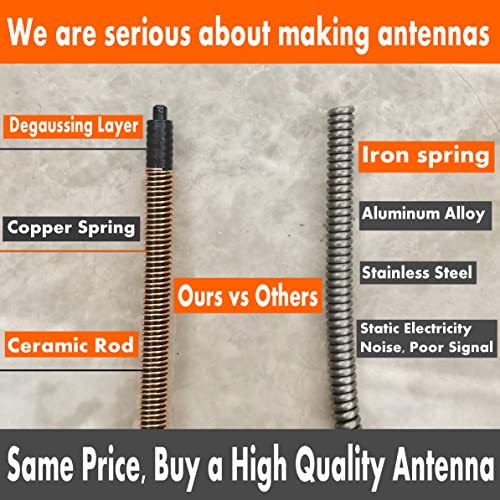 Rubber Antenna For Dodge Journey (2010-2020), Dodge Journey Radio Premium Reception Antenna - Car Wash Proof, 8 Inch Internal Copper Coil Antenna Mast Replacement #TOP5