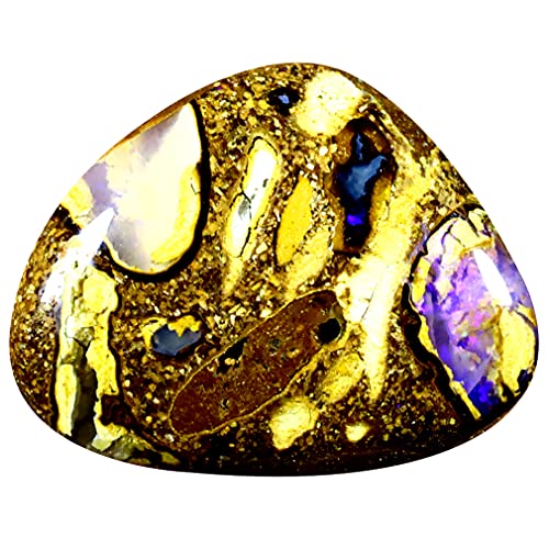 Opale rocheuse naturelle multicolore 8.01 carats, joyau d'Australie pour sublimer vos bijoux