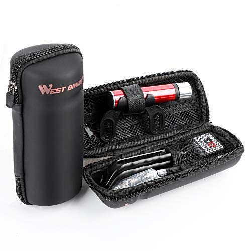 Bomba de bicicleta, Andoer Conjunto de ferramentas de reparo de remendo de pneu de bicicleta portáti