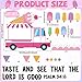 Summer Religious Bulletin Board Decorations Set Taste and See that The Lord is Good Bulletin Board Ice Cream Cutout Summer Inspired Christian Classroom Decoration for Teacher Church Wall School Decor
