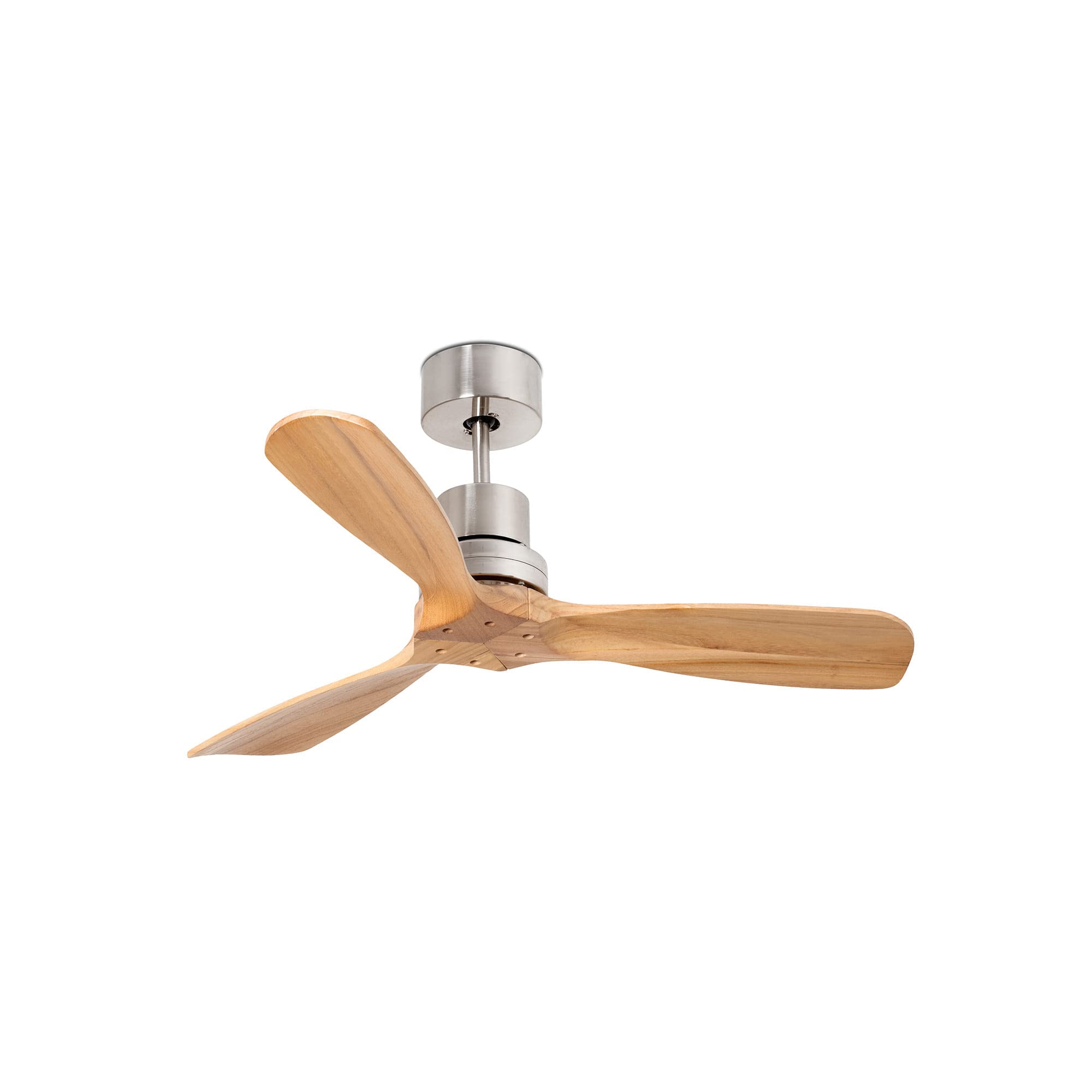 FARO BARCELONA 33509DC - MINI LANTAU Ventilador de techo níquel mate/pino con motor DC