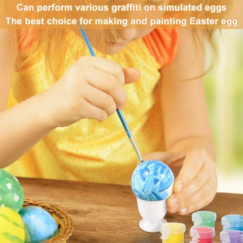 Pizsieat 6 Stück Holzeier Nesteier für Hühner,Holz Trainingshühner für Hühner,Künstliche Holzeier Helfen Beim Legen Fördern das Legen Oder Verhindern das Essen von Eiern