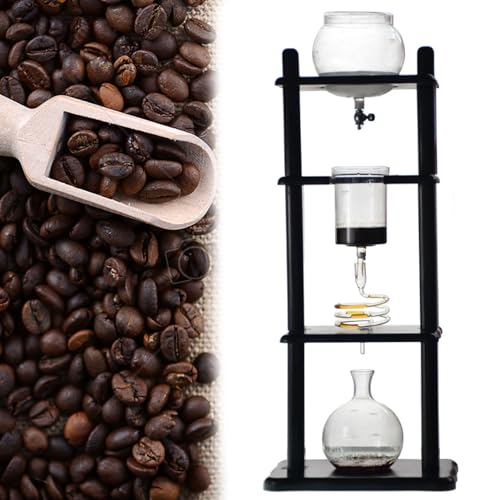 Cold Brew Maker - Máquina de café en torre de goteo con tecnología de goteo lento, gran capacidad para 5-8 tazas