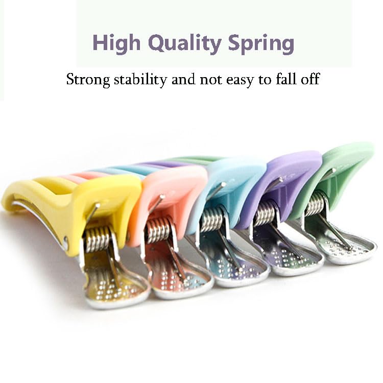 Miniatura 4 de Pinzas de pelo de neón, 10 pinzas para el pelo de salón, pinzas de rodillo de pelo con pico de pato para corte de peinado, clips profesionales de