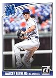 2018 DONRUSS #41 WALKER BUEHLER RATED ROOKIE LOS ANGELES DODGERS BASEBALL OFFICIAL TRADING CARD OF MLB