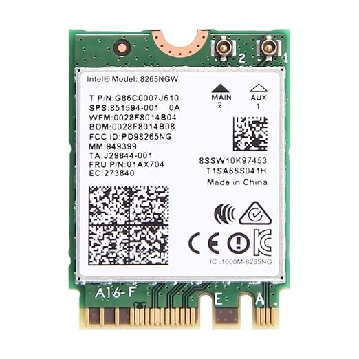 Dual BandIntel Dual Band Wireless-AC 8265 NGFF M.2 Wi-Fi 5 Card | Dual Band 2.4GHz/5GHz | Up to 867Mbps | Bluetooth 4.2 | 802.11a/b/g/n/ac | 2x2 MIMO | Internal Wireless Adapter for Laptop/PC-picture-23