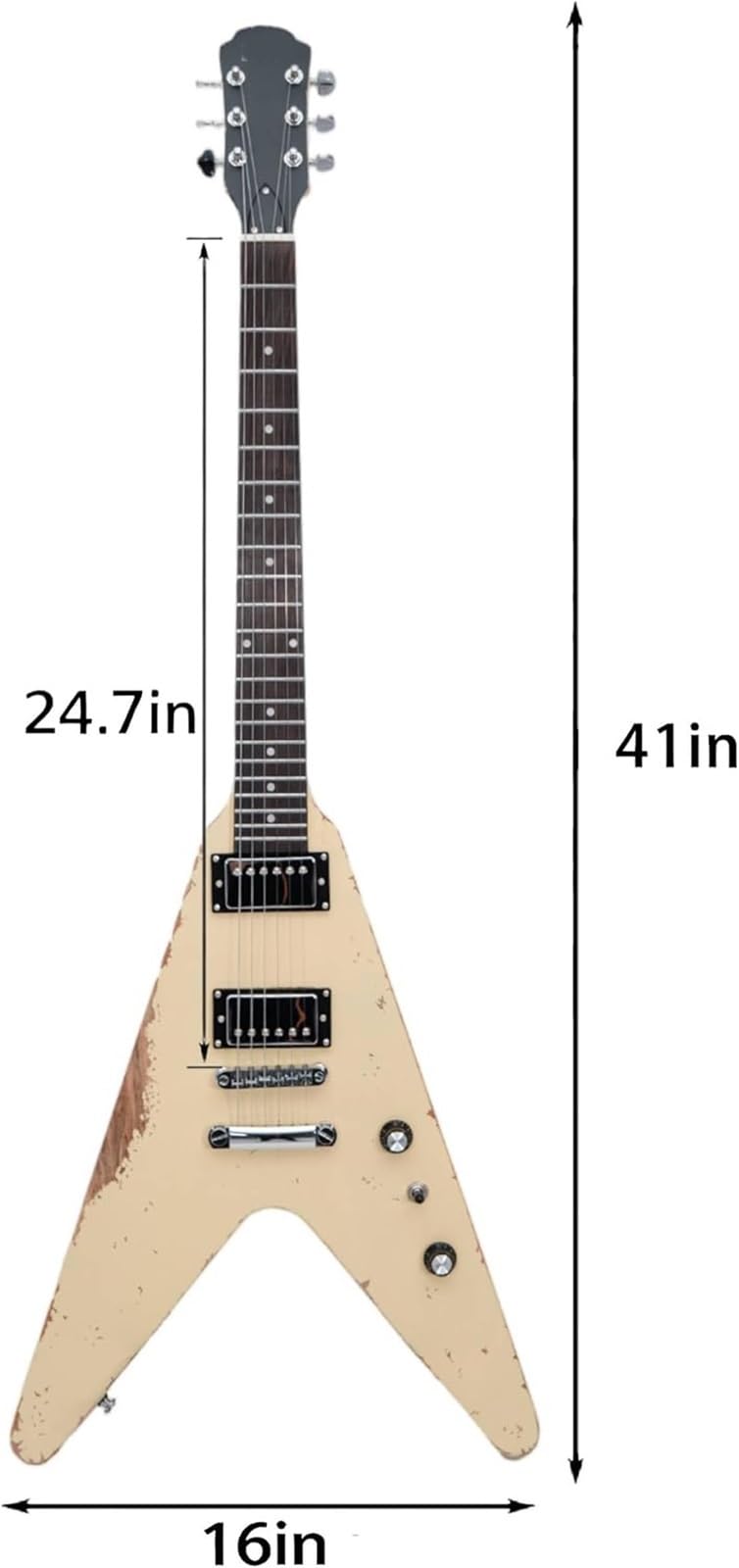 Gitara Elektryczna Profesjonalna Gitara Elektryczna Dla Dorosłych Korpus Mahoniowy Sześciostrunowa Vintage Heavy Metal