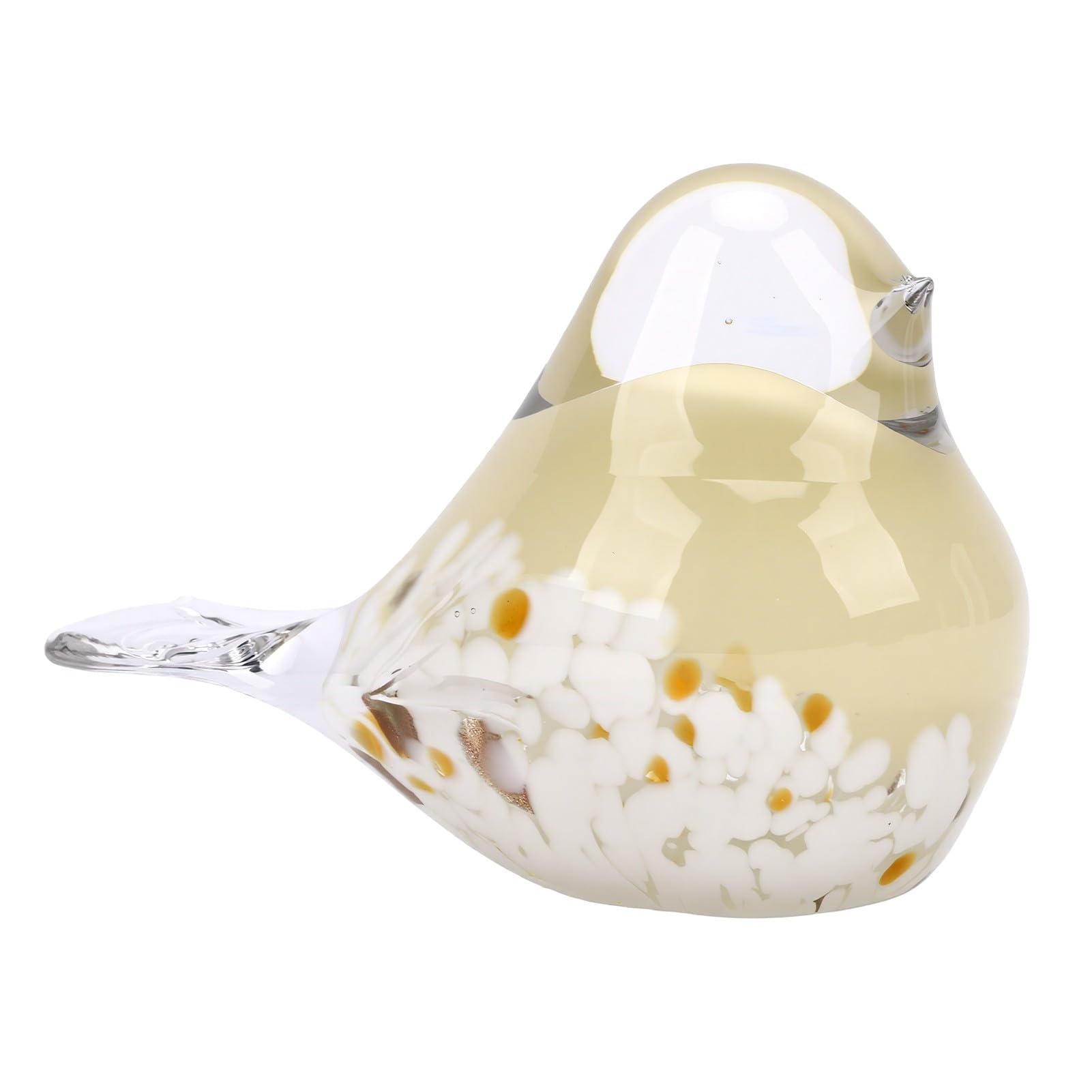 Luocute Mundgeblasene Vogelfigur aus Glas, 6,38 Zoll Briefbeschwerer