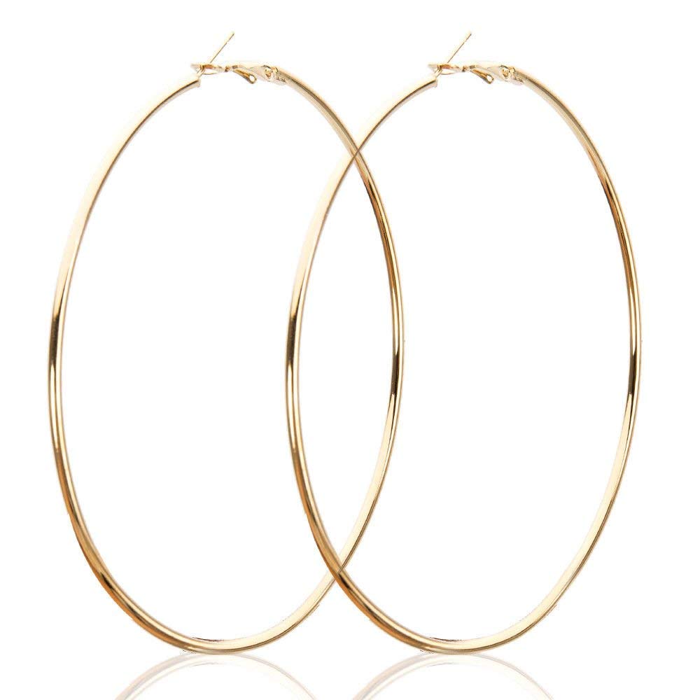 See full amazon price history chart for DMJ Golden Gold Alloy Metal (2.5inch) Large Circle Hoop Ear Bali Ring Earrings Metal Hoop Earring (Gold Plated) DMJ Golden Gold Alloy Metal (2.5inch) Large Circle Hoop Ear Bali Ring Earrings Metal Hoop Earring (Gold Plated) (B0BS179SXQ) Amazon Price History, Amazon Price Tracker