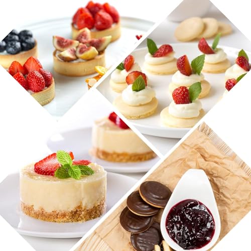 Image of Round Mould, Oreo Cookie Size 12-Cavity Cylinder Chocolate Cover Cookie Molds for Candy Mini Cakes Pancake Panna Cotta Muffin Jelly Baking soap Bath Bombs showerlotion Bars Candle.