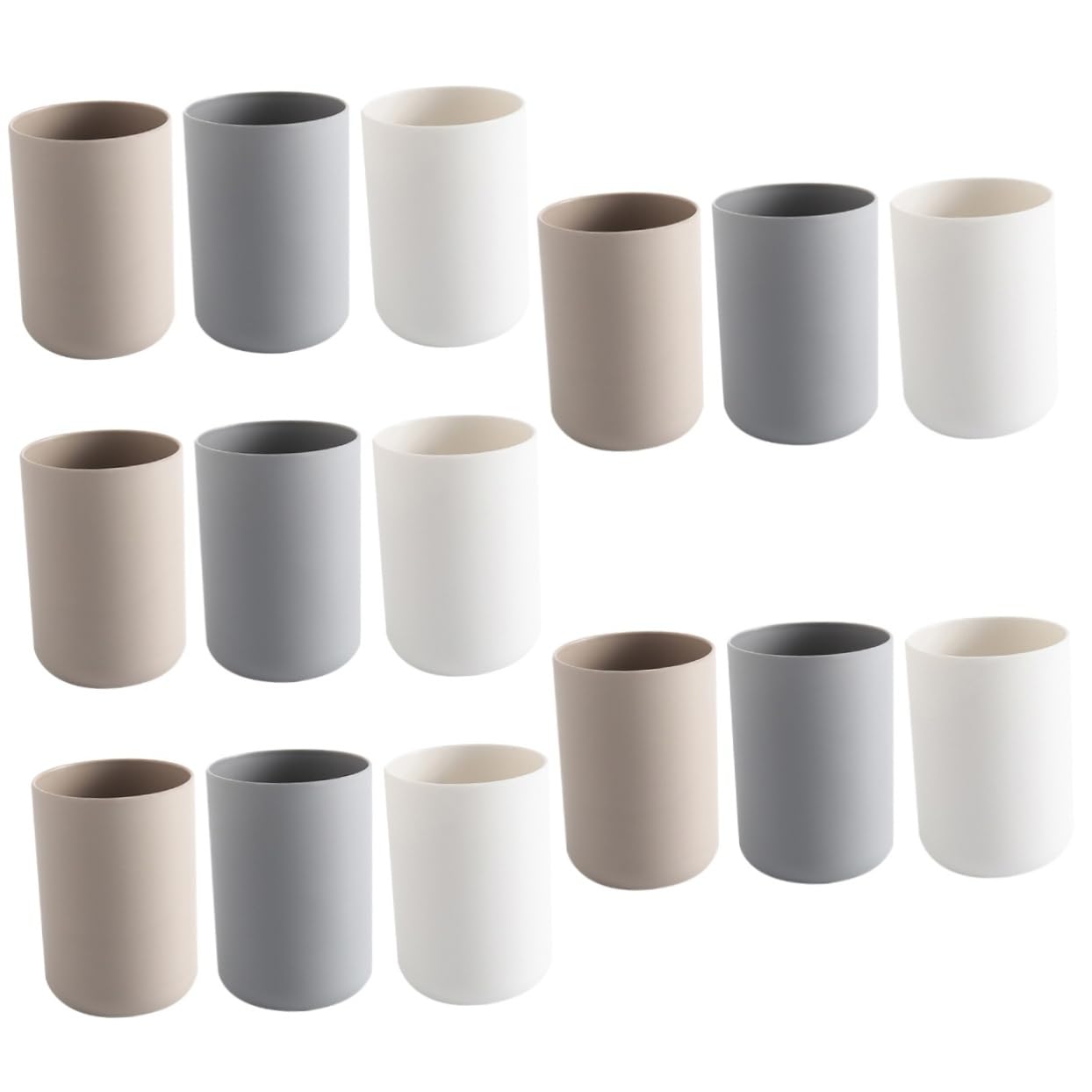 Ciieeo 15 Pezzi Tazza Tazza da Bagno Tazze per Spazzole Porta Spazzolino Tazze per Spazzolino da Denti Porta Spazzolino da Denti Tazze di Dentifricio Tazze per Bere per La Casa Tazze per
