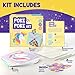 jackinthebox Poke Poke Art – Magical Theme, Mess-Free Fabric Art and Craft, Flower Pressing Kits, Gift for Kids, Girl Gifts, DIY Activity Boy Gift, Easter Gift for Girls and Boys Ages 4 5 6 7 8
