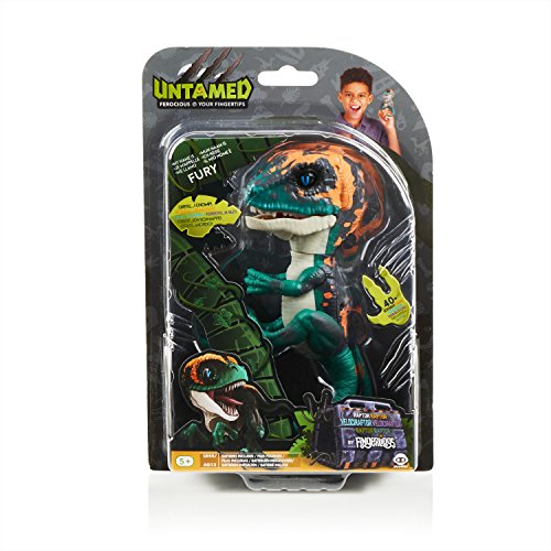Untamed Raptor By Fingerlings - Fury (Blue) - Interactive Collectible Dinosaur - By Wowwee #TOP5