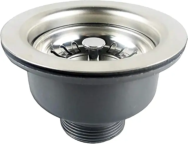 Stainless Steel Kitchen Sink Basket Strainer Assembly with Plug