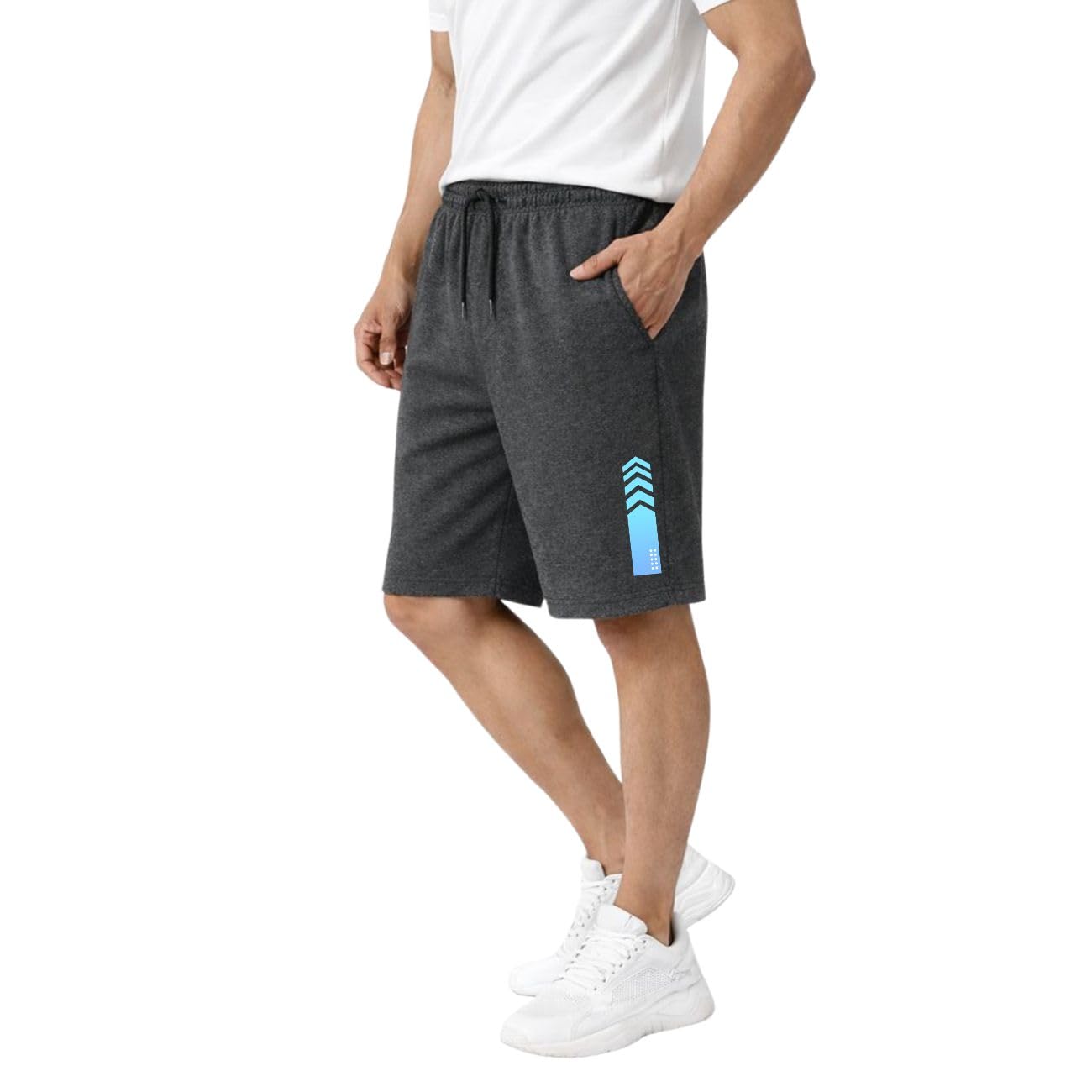 kart black Plus Sizes Men's Cotton Knee Length Shorts(XXL,3XL,4XL,5XL,6XL,7XL,8XL Shorts) | Stripe Printed Shorts | Casual and Night Wear Mens Shorts-picture-23