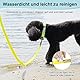X XBEN Wasserfest Schleppleine für Hunde,3M 5M 10M 15M 20M 30M Gummierte Schleppleine mit Abschließbarer Karabine, Hundeleine Laufleine für Kleine Mittlere Große Hunde,Robuste Trainingsleine,Neon Gelb