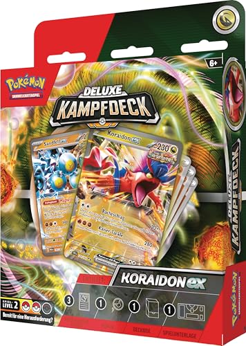 Pokémon-Sammelkartenspiel: Deluxe-Kampfdeck Koraidon-ex (sofort spielbares Deck mit 60 Karten & Zubehör) – Bild 4