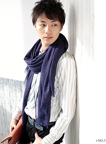 Amazon | 大判 ストール メンズ 春 夏 秋 用 コットン 綿 混 杢 色