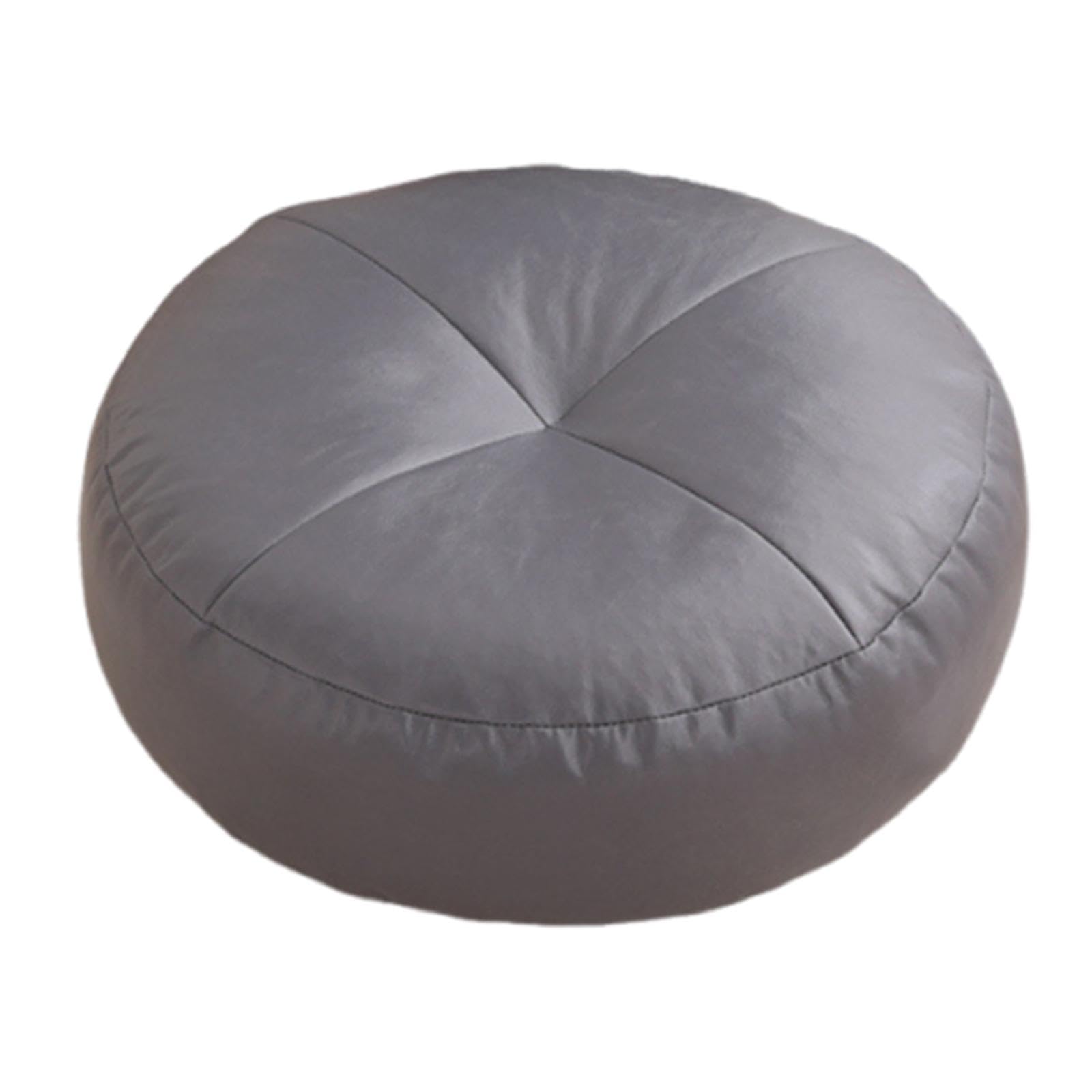 Seat Cushion Easy to Clean Round Tatami Carpet Pad for Bedroom Indoor Office Gray-image-11