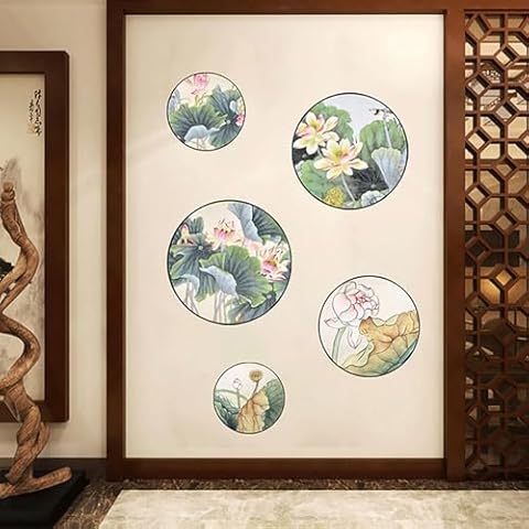 astylishome Personalised Lotus Flower Wall Stickers Cover