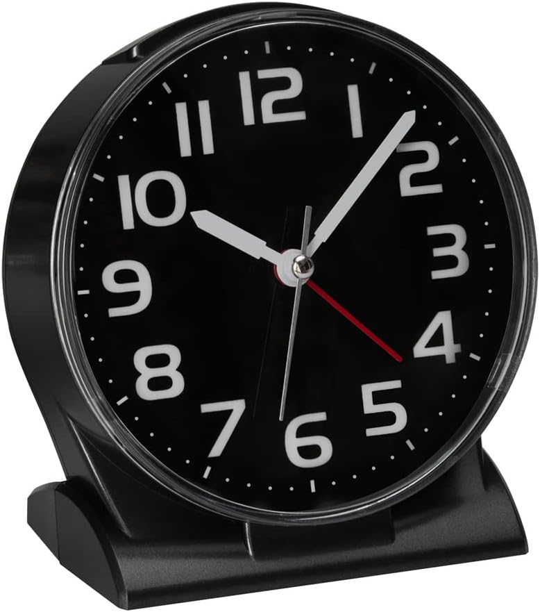 FAMICOZY 4.5" No Ticking Alarm