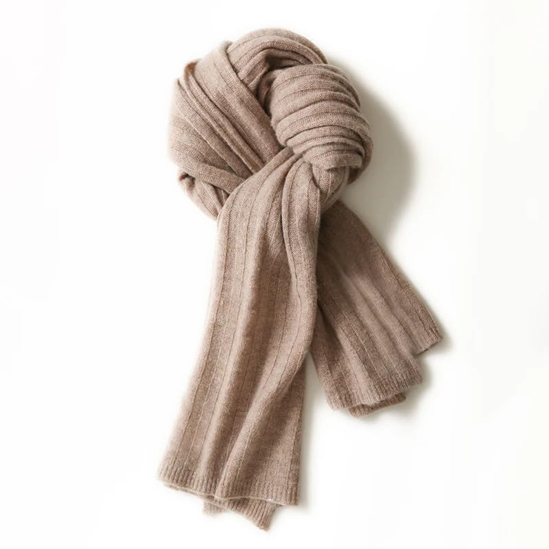 Dninmim Bufanda de cachemira sólida para mujer, otoño e invierno, 185 x 50 cm, bufandas ligeras y cálidas