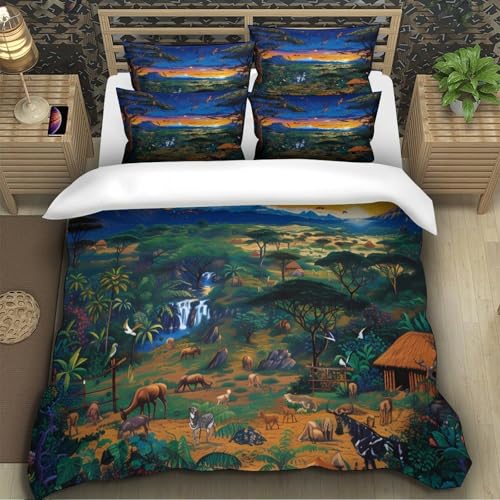 Housse de couette dauphin 3D microfibre lit king size confortable