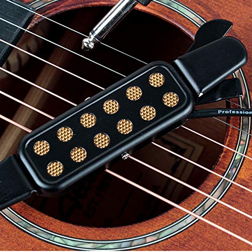 image for Facmogu 12 Sound Hole Guitar Pickup Acoustic Electric Transducer for A