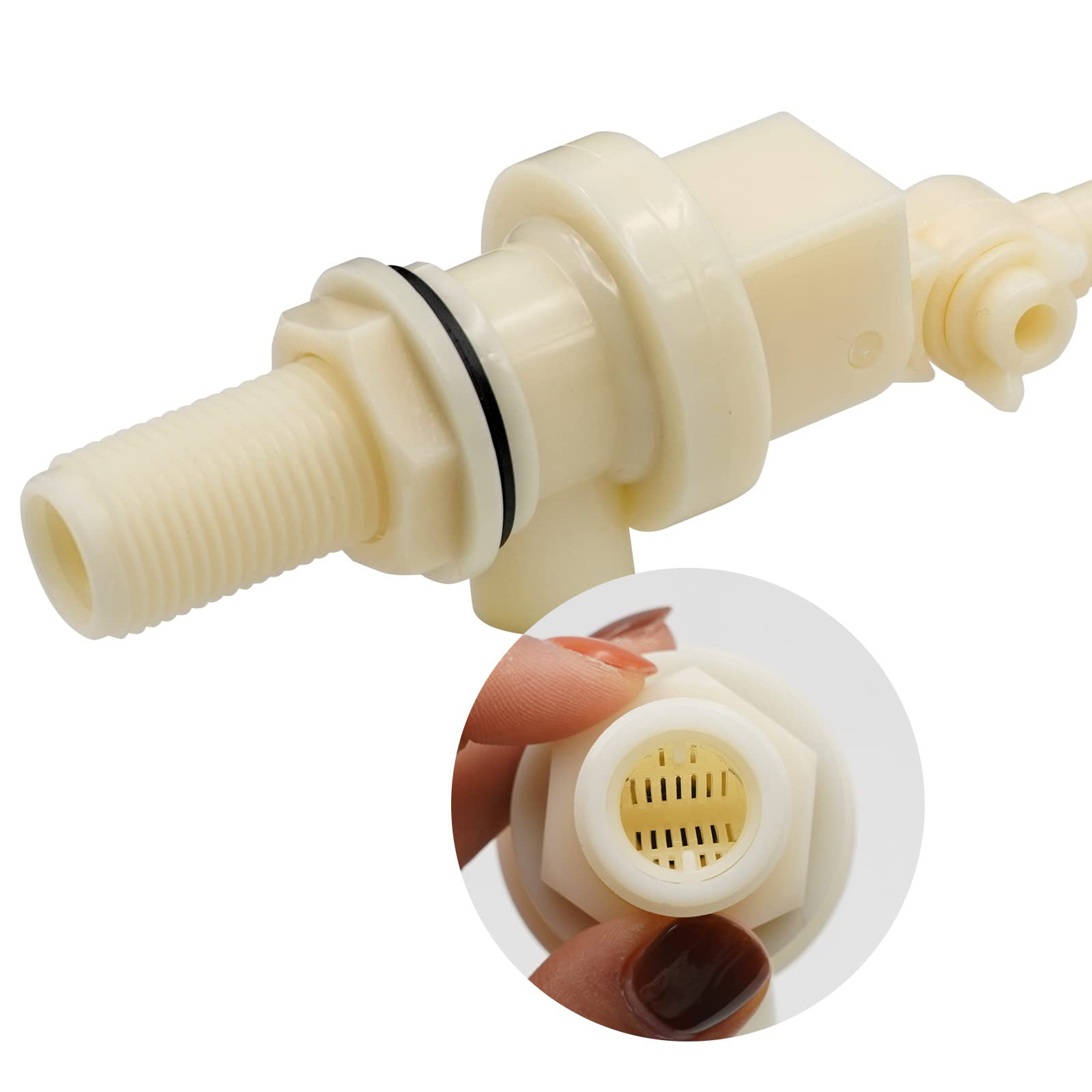 Flotteur En Acier Abreuvoir à Eau En Acier Inoxydable Avec Bouchon De Vidange Et Valve à Flotteur Réglable Pour Cheval, Chien, Bétail, Chèvre, Mouton, Cochon, Abreuvoir Automatique Pour Le Bétail Abreuvoir Chevre