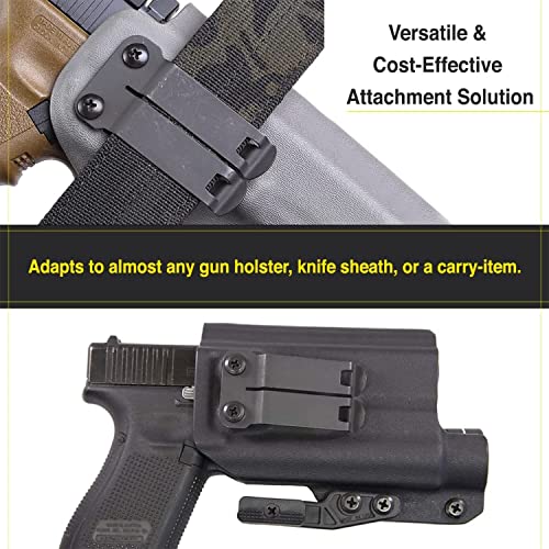 Holsterbuilder Discreet Carry Concepts Dcc Monoblock Clip - Holster Sheath Belt Clip Clasp - Customized Fit Concealed Carry Holster - Dark Matte Grey Metal Mounting Hardware #TOP4