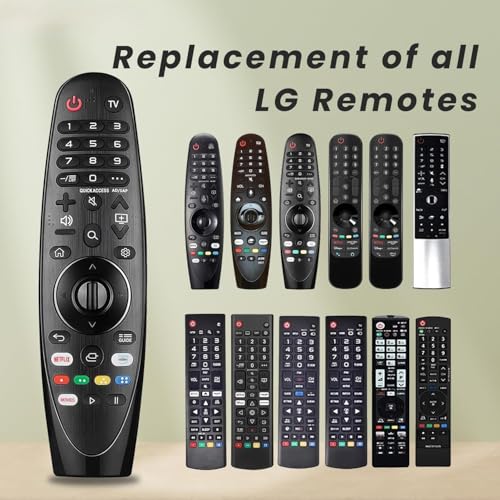 Image of Compatible with Lg Tv Magic Smart Remote Model-AKB75855501 AN-MR20GA Without Scroll Mouse Pointer and Non Voice Command - No Pairing Required Plug & Play Remotes