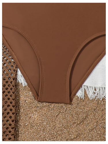 SweatyRocks Girl's 3 Piece Swimsuit Fringe High Waist Bathing Suit with Beach Cover Up Pants4