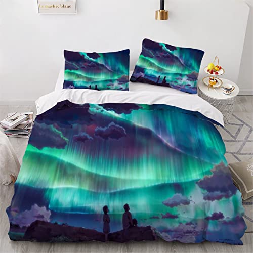 Housse de Couette Ultra Doux en microfibre 240x260 avec impression 3D durable - 3