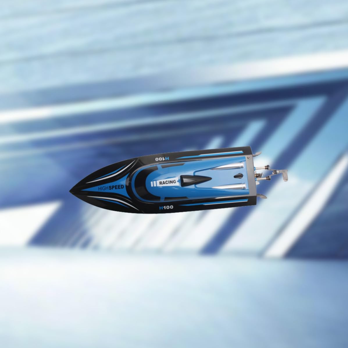Alasum Barca Radiocomandata Veloce con Raffreddamento ad Acqua Integrato, Batteria Ricaricabile 7.4v 600mah, per Laghi e Piscine, Versione 2.4ghz a 4 Frequenze