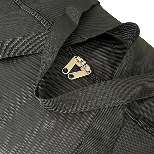 Doyike Extra Large Storage Duffle Bag With Zippers And Handles, Black Big Foldable Duffle Bag For Travel-130L #TOP2