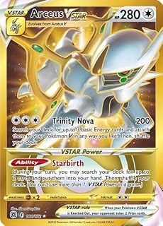 Pokemon Arceus Vstar Gold Holo Card