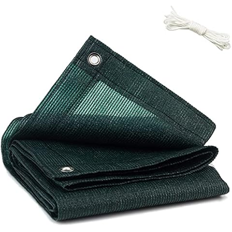 90% Shade Cloth for Plants 3.3 Ft × 3.3 Ft Greenhouse Shade Cloth for Protect Vegetable Plants Fruits Flowers Crops - Green Cover