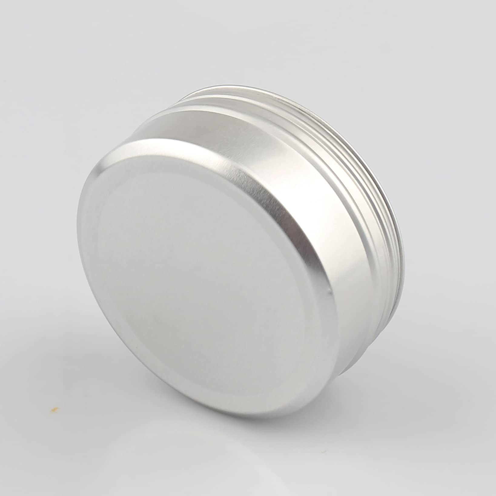 50 Piezas Pequeño Tarros de Aluminio 150ml Vacío Plata Bote de Aluminio con Tapa Rosca Latas de Aluminio Envase Cosmético Redondo para Cremas Vela con 50 Piezas 70mm Etiquetas