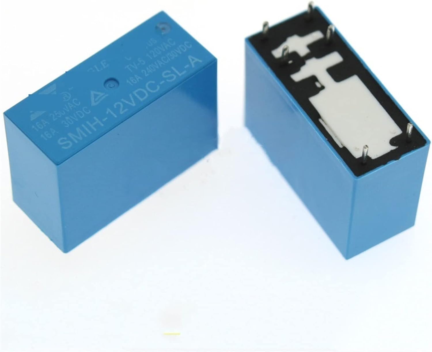 10PCS Power Relay SMIH-05VDC-SL-A SMIH-12VDC-SL-A SMIH-24VDC-SL-A 5V 12V 24V SMIH 24VDC SL A 16A 6PIN Normally Open(OneColor)