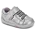 pediped, Girls, Toddler, Big Kid, Dani, Silver Shimmer, Micro Fiber Upper, Sneaker - EU 23 (7 US)