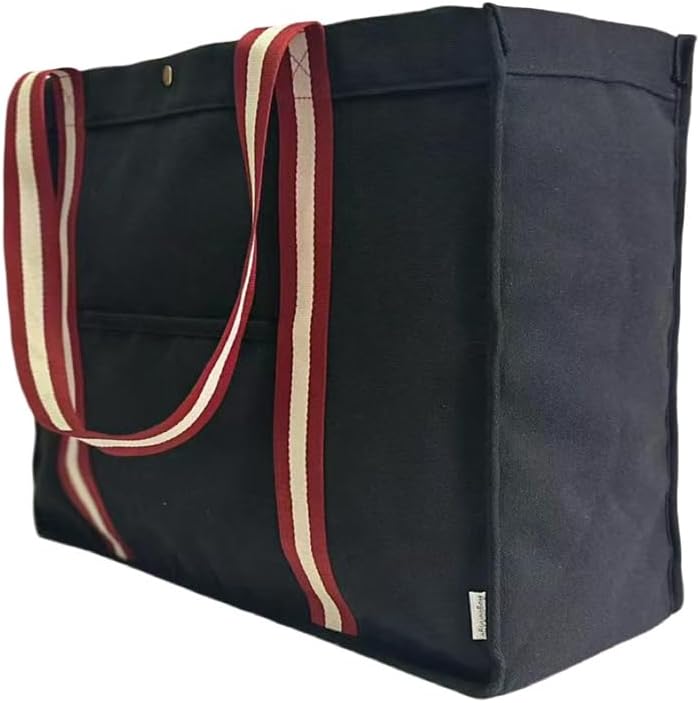 16OZ Canvas Lined Shopping Grocery Tote Multi Purpose Beach Bags Diaper Bag - Image 7