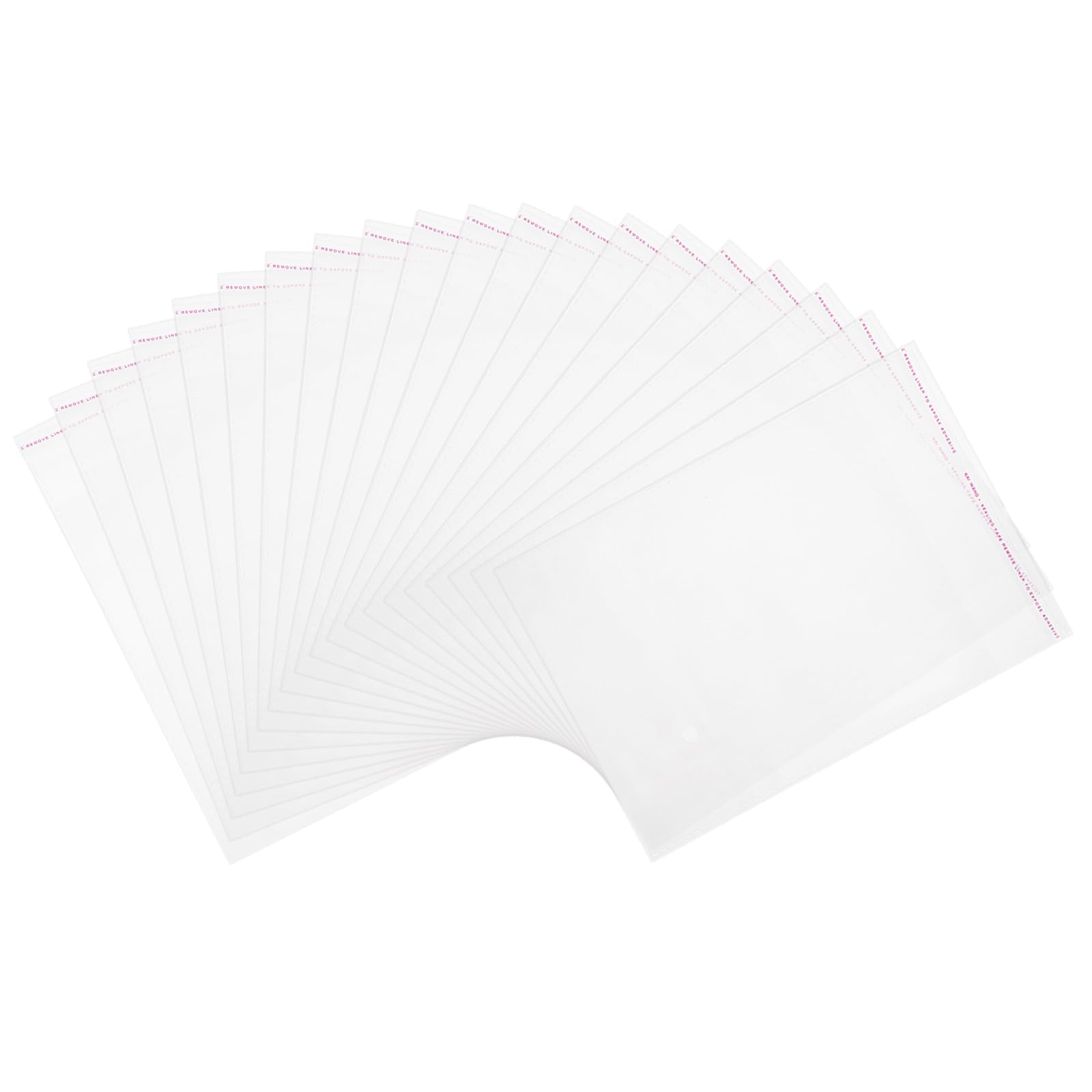 sourcing map 50 Pack Acid-Free Crystal Clear Sleeves (9.8x6.7 Inch) - Thickened Resealable Photo Sleeves Storage Bags Transparent Sealing Bag for Art Prints/Pictures/Photos/Framing/Mat