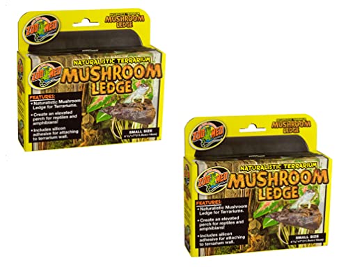 Zoo Med Naturalistic Terrarium Mushroom Ledge Small (7 Long x 4.5 Wide) - Pack of 2