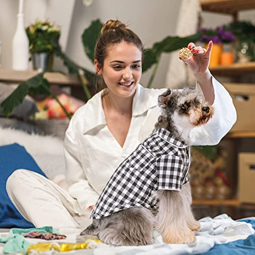 Dog Shirt, Nobleza Plaid Dog Pajamas, Breathable And Skin-Friendly Puppy Clothes, Dog Outfits For Small Medium Large Dogs, Cats #TOP6