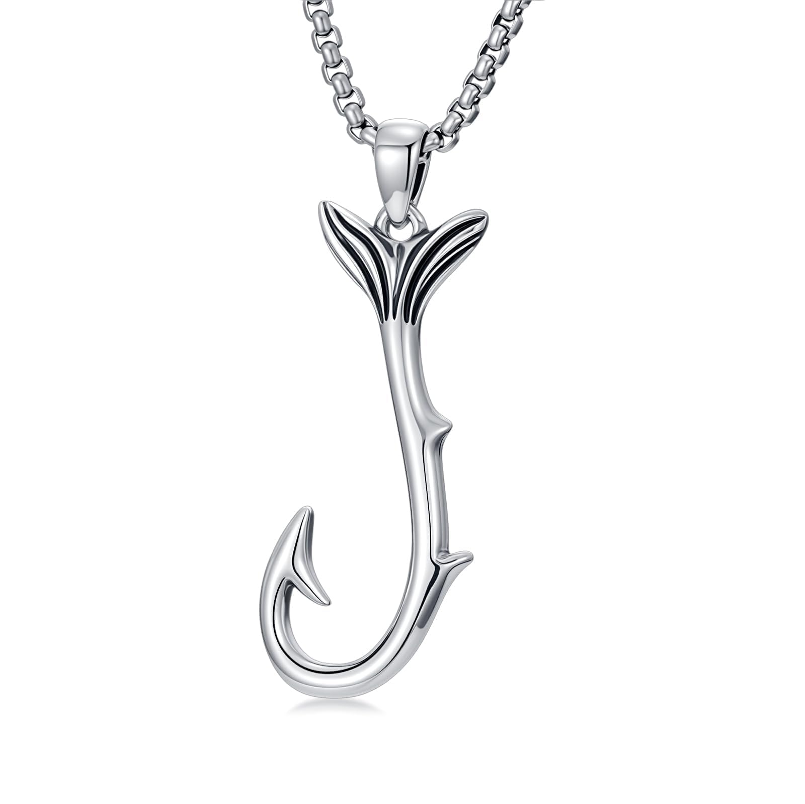 Ami da pesca hawaiani, catena in argento sterling 925, ciondolo a forma di pesce hawaiano, gioielli regalo per uomo e donna