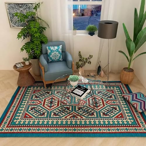 Tapis de salon bohème grande surface tapis de sol lavable - 2