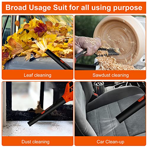 Cordless Leaf Blower Battery Operated,20V Handheld Electric Leaf Blower W/2.0Ah Battery & Fast Charger, 2 Speed Mode, Lightweight Battery Powered Blowers For Patio, Blowing Leaves And Snow #TOP4