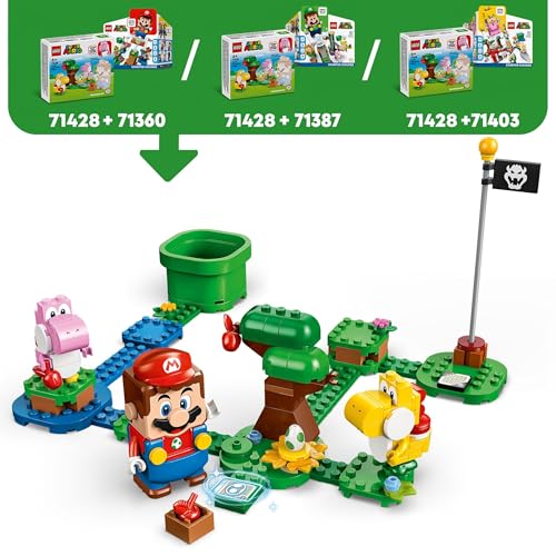 Super Mario Pack di Espansione Yoshi nella Foresta Fuovolosa, Giochi per Bambini da 6 Anni con 2 Personaggi, Regalo per Gamer, Giocattolo da Collezione da Abbinare a Uno Starter Pack 71428 - Lego - Immagine 4