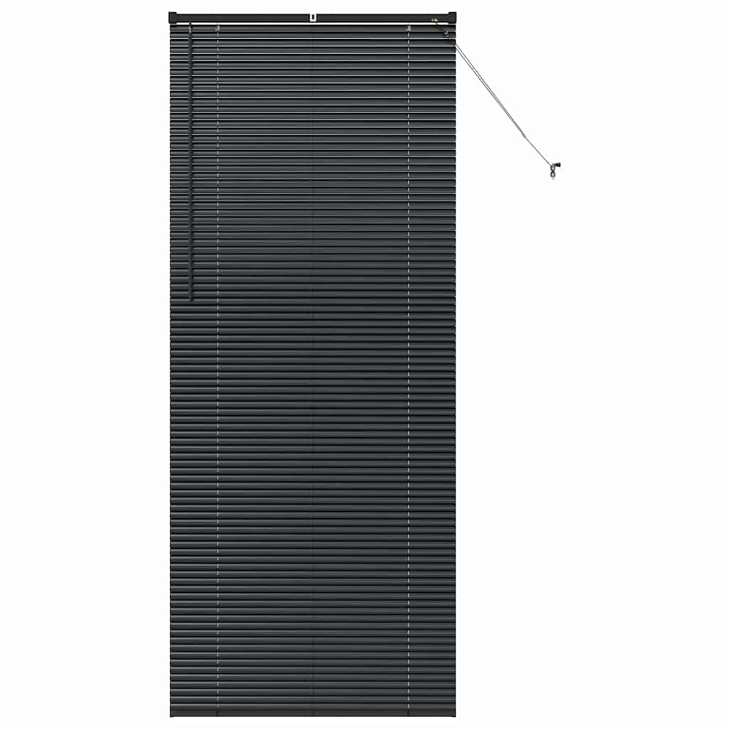 vidaXL Venetian Blinds Black 220 x 95 cm Aluminium — image 1